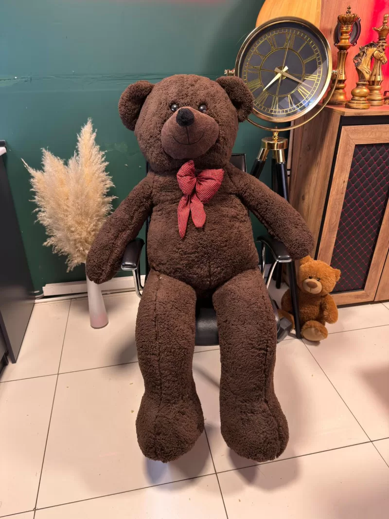 170 Cm Koyu Kahve Rengi Peluş Ayıcık