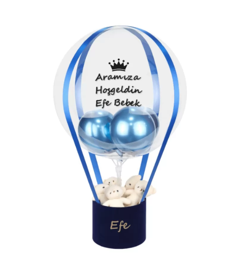 Yenidoğan Erkek Bebek Balon Kutusu