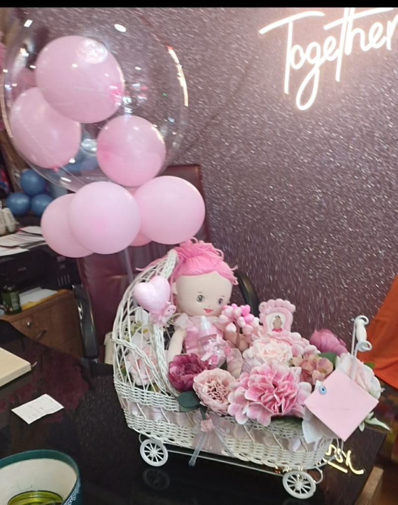 Pusette Kiz Bebek Balonlu