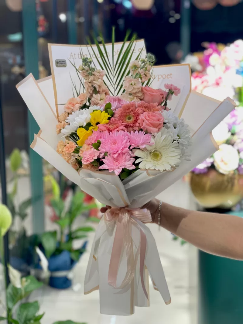 Renkli Kasımpatı & Gerbera Buketi